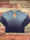 Design History Ombre V Neck Sweater Women’s Size Large Blue
