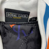 Royal Look White Snap Up Nylon Bomber Jacket Miami Men Size XL NEW