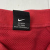 Vintage Nike KU Kansas Jayhawks NCAA Red Short Sleeve Polo Shirt Men Size 2XL