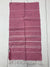 Linum Womens Pink White Striped Tasseled Scarf One Size