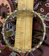 BRIGHTON Caliope Loop Ovals Circles Gold Silver Tone Retired Bangle Bracelet ￼