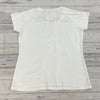 Under Armour White Active Short Sleeve T Shirt Women Size XL Semi Fitted NEW