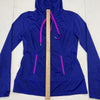 Lukka Womens Blue striped Full zip jacket size Medium
