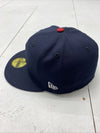 Boston Red Sox New Era Navy Red 59Fifty MLB Fitted Hat Size 7 3/8 New