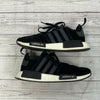 Adidas NMD R1 J Black Shiny Blue Sneakers Shoes F97579 Youth Size 6.5 *