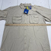 Islamorada Flats By Quest Tan Long Sleeve Fishing Shirt Mens Size XL New