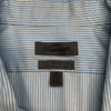 Calvin Klein Mens Blue Striped Long Sleeve Button Up Size XL