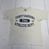 Vintage Trinity Warriors Athletic Dept White T Shirt Mens Size Large