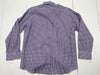 Chaps Mens Purple Check Long Sleeve Button Up Shirt size 16.5 34/35