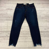 Loft Blue Distressed Denim Skinny Jeans Women Size 10 / 30 NEW Slim Pocket Ankle