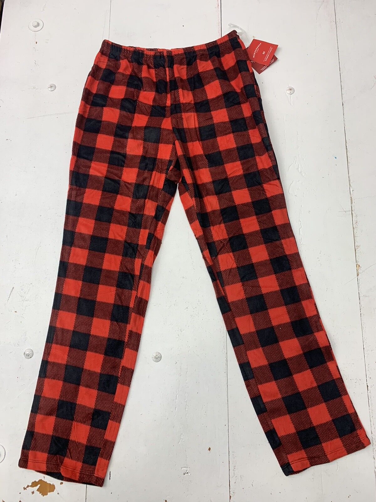 Wonder Shop Womens Red Black Plaid Pajama Pants Size XS - beyond