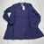 Jean Pierre Klifa Navy Blue Nola Linen Tunic Women’s Size Large New