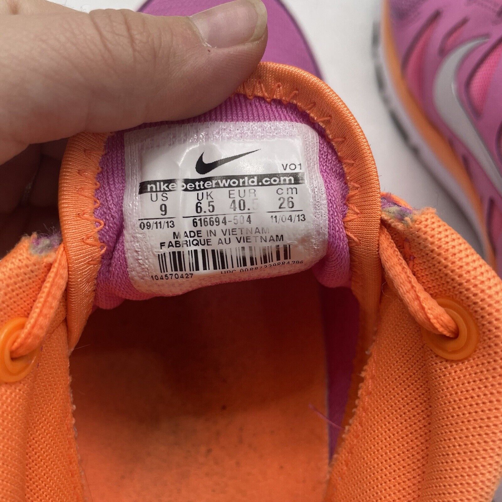 Nike Flex TR 2 616694-504 Pink Neon Orange Running Shoes Women - beyond exchange