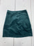 Loft Womens Green Velvet Skirt Size 0P