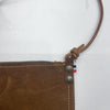 One Love By K Brown Leather Crossbody
