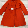 C Wonder Boutique Paprika Wool Walking Coat Jacket Women Size XL NEW with Belt