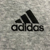 Adidas Logo Gray Pullover Hoodie Sweatshirt Men Size Large *