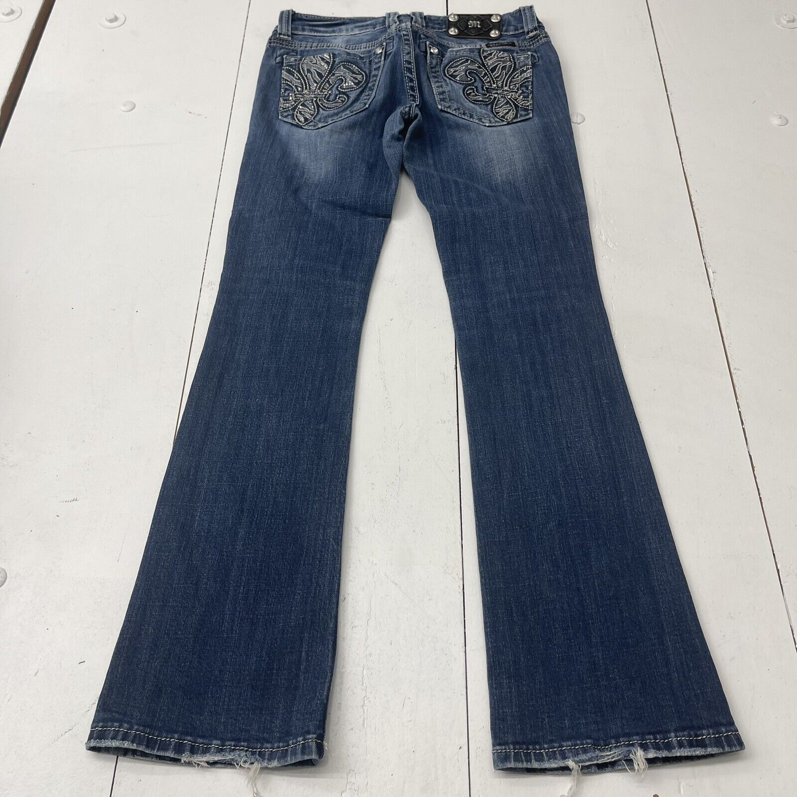 Miss Me Blue Denim Boot Cut Jeans Women's Size 27 - beyond exchange