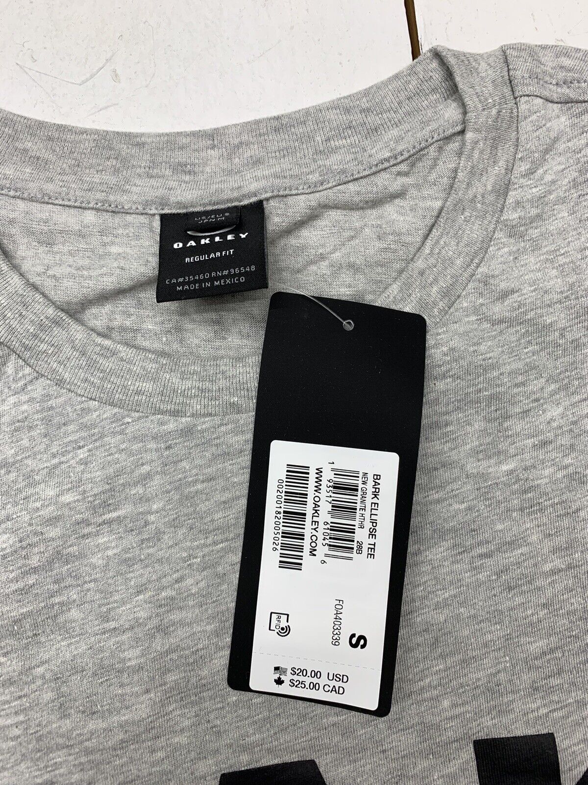 Oakley Mens Grey Short Sleeve Graphic Shirt - beyond exchange