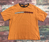 Vintage Tommy Hilfiger Logo Orange Short Sleeve T-Shirt Men Size XL *
