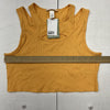 H&amp;M Orange Double Layered Crop Top Women’s Size Large NEW