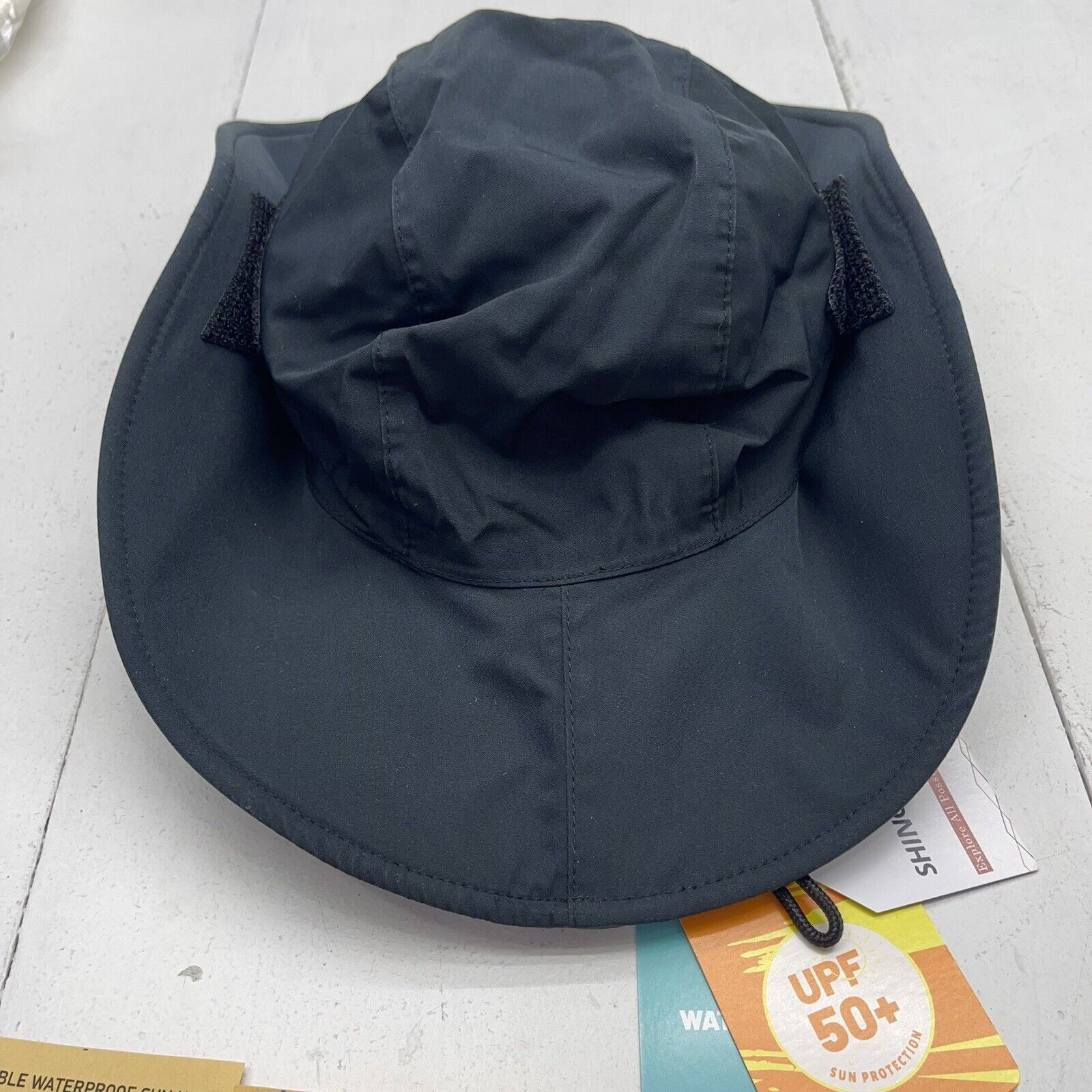 Shinchic Black UPF 50 Fleece Lined Hiking Safari Bucket Hat Mens Large -  beyond exchange