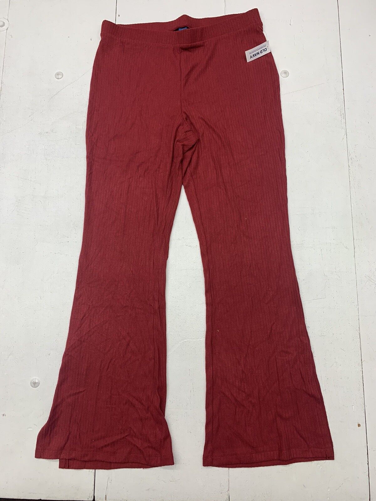 Old Navy Womens Red Flare Pants Size Large - beyond exchange