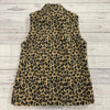 Calvin Klein Sherpa Leopard Print Vest Women’s Size Small