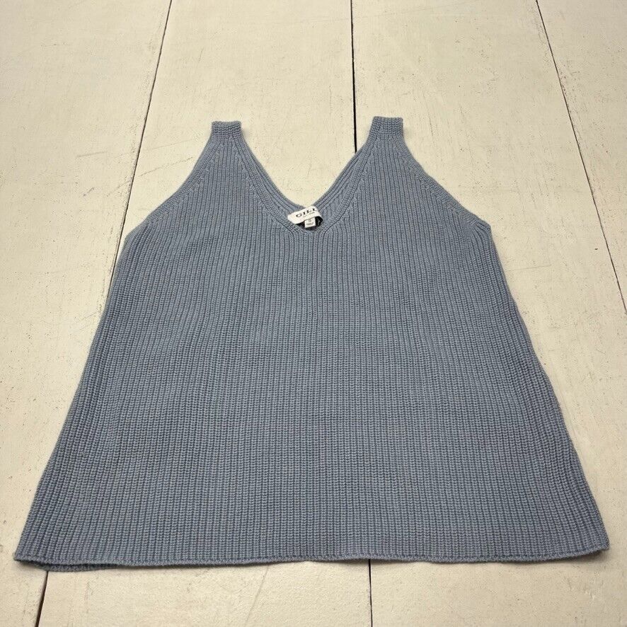 Gilli Baby Blue Knit Sweater Vest Women's Size Small