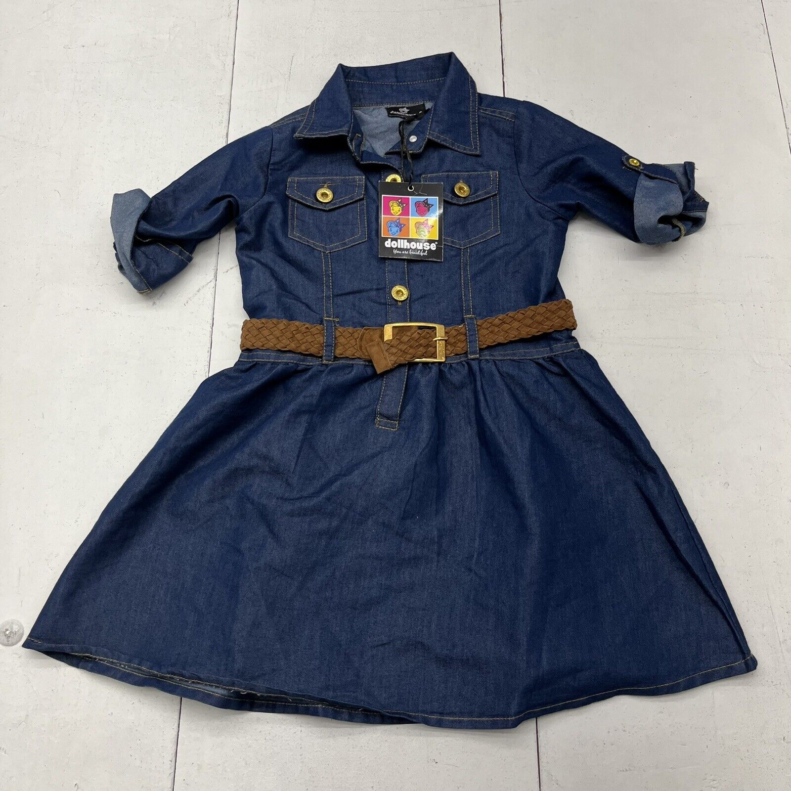girls denim half sleeves dress in Delhi at best price by Neo Fashions -  Justdial