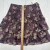 Lauren Ralph Lauren Georgette Crinkle Purple Mini Skirt Women’s 2 New