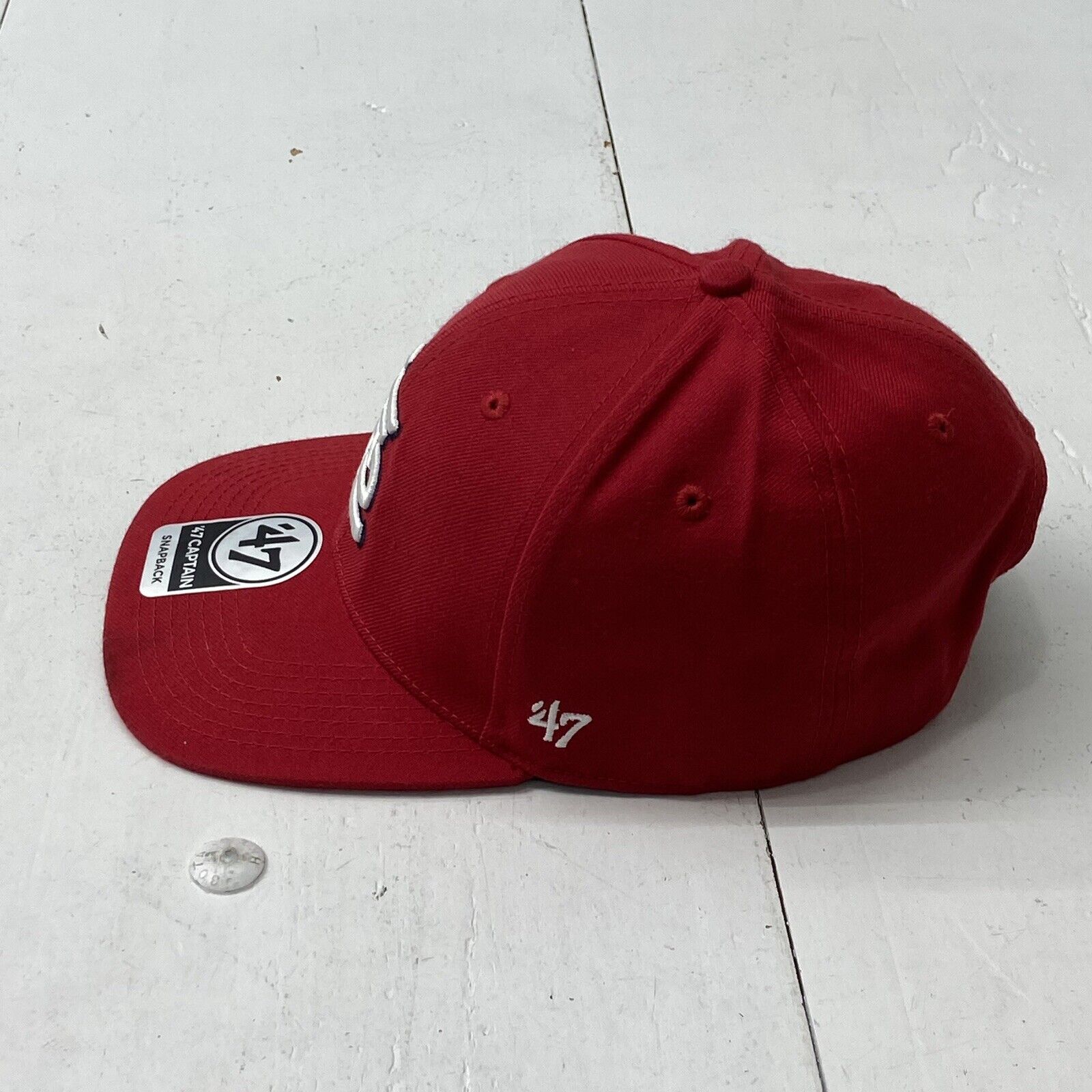Youth St. Louis Cardinals '47 White/Red Cove Trucker Snapback Hat