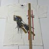 Vintage Star Wars POD Racing Graphic White T-Shirt Youth Boys Size Large
