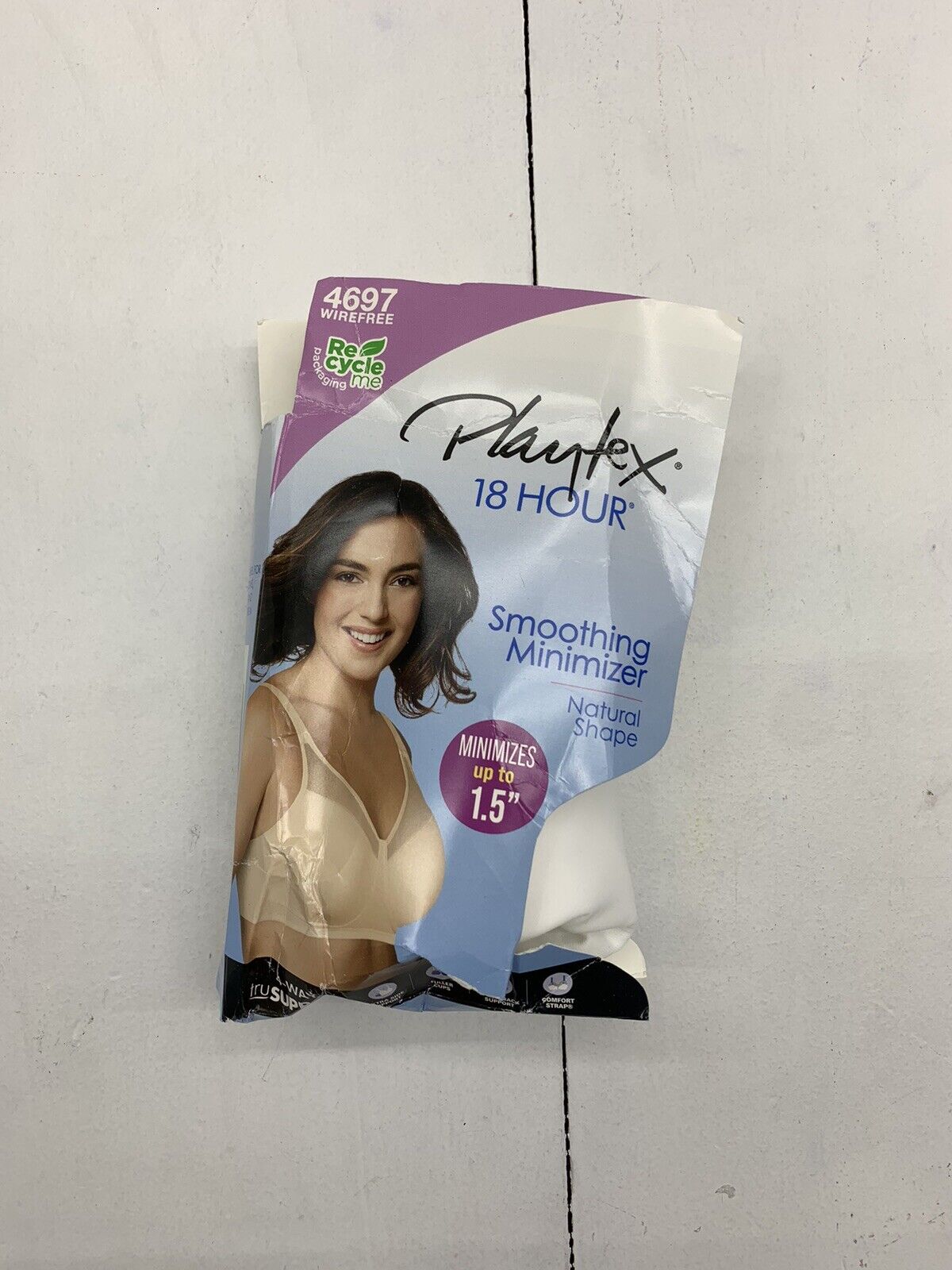 4697 Playtex 18 Hour Smoothing Minimizer Wirefree - White size 44DD -  beyond exchange