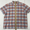 Tommy Bahama Mens Red white blue Check Short Sleeve Button Up Size XXL