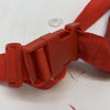 Fanny Pack Red Adjustable Clasp Waist Bag Multi-pocket Vintage