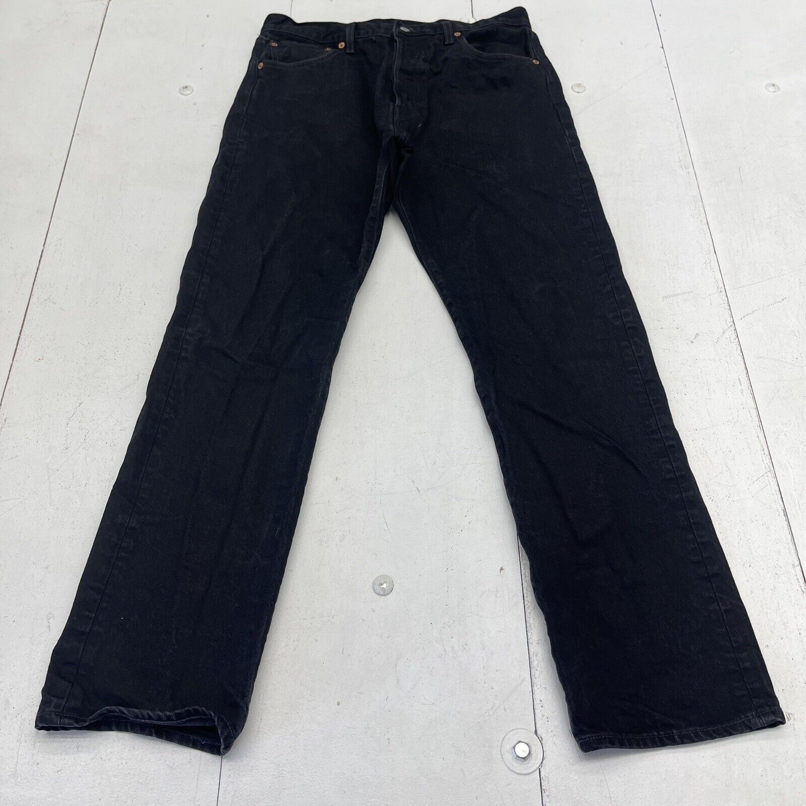Levi’s 501 ‘93 Straight Fit Black Button Fly Jeans Mens Size 33x32 $89.50