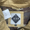 Jeep Spirit Tan Cargo Military Hooded Jacket Mens Size Medium 185/96B