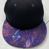 Quanhaigou Black With Galaxy Bill Hat Adult One Size Adjustable