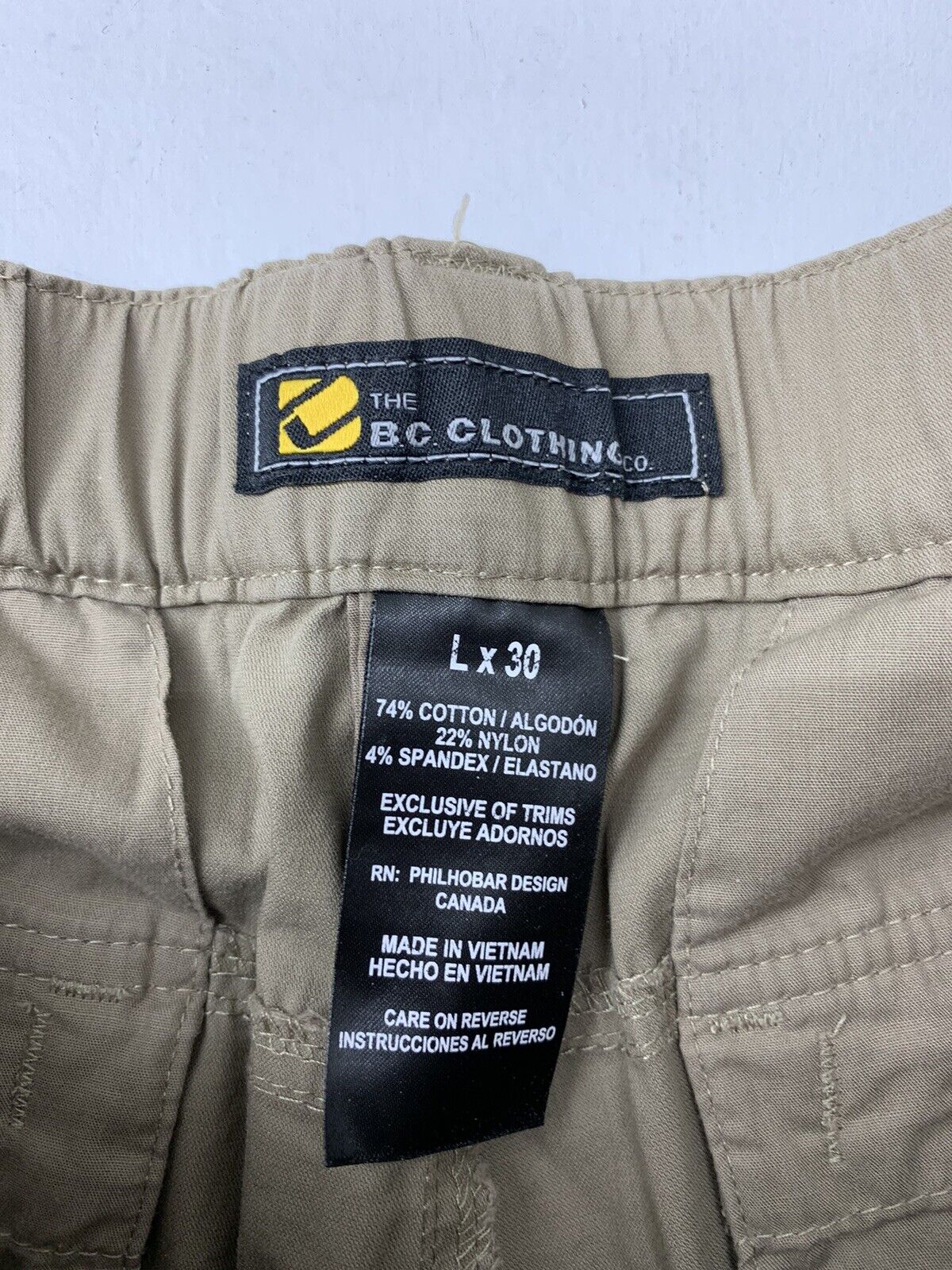 BC Clothing Mens Charcoal Convertible Pants Size 30, 40% OFF