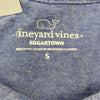 Vineyard Vines Blue Edgartown Long Sleeve Hoodie Logo T-Shirt Adult Size S