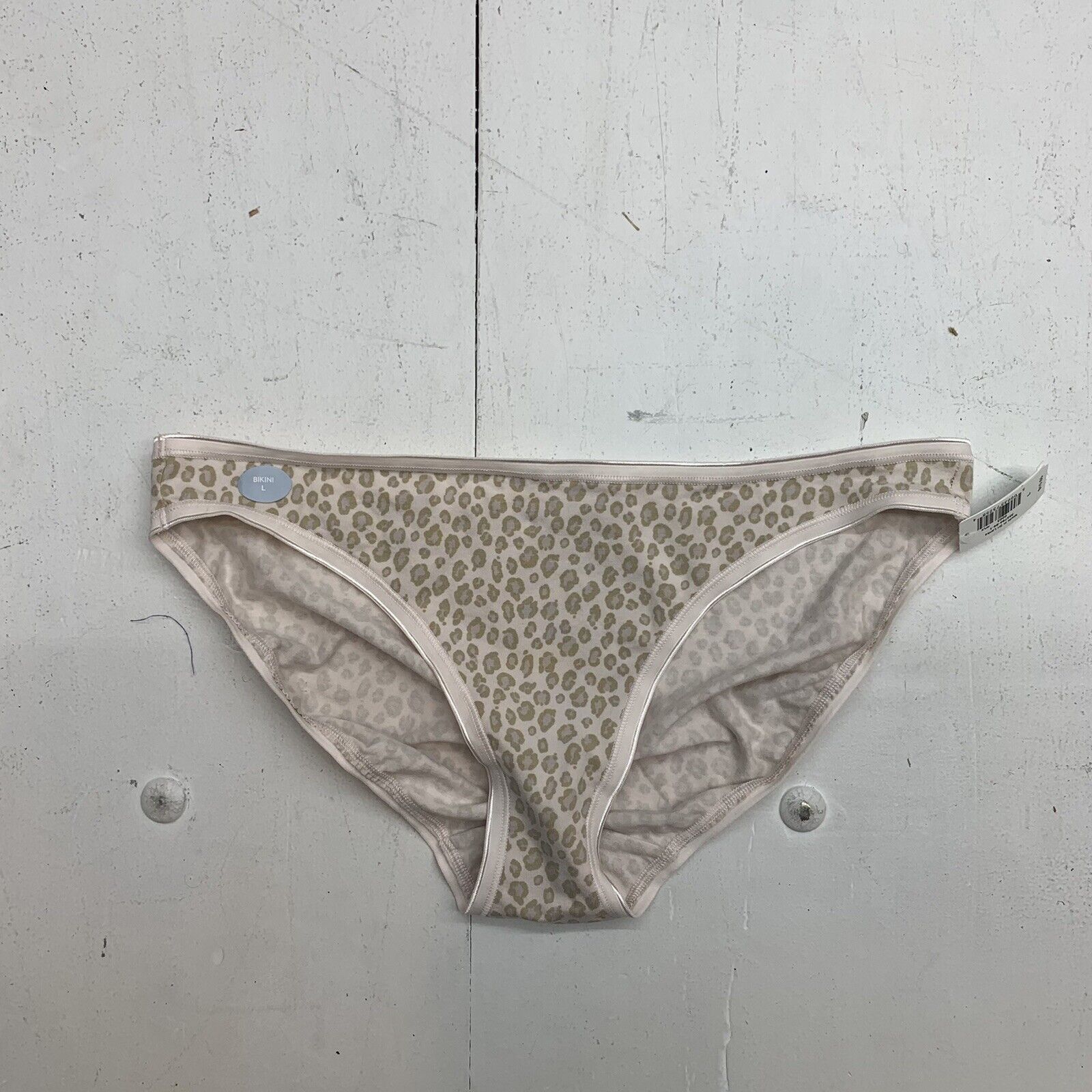 Gap womens blush cheetah print bikini underwear size large