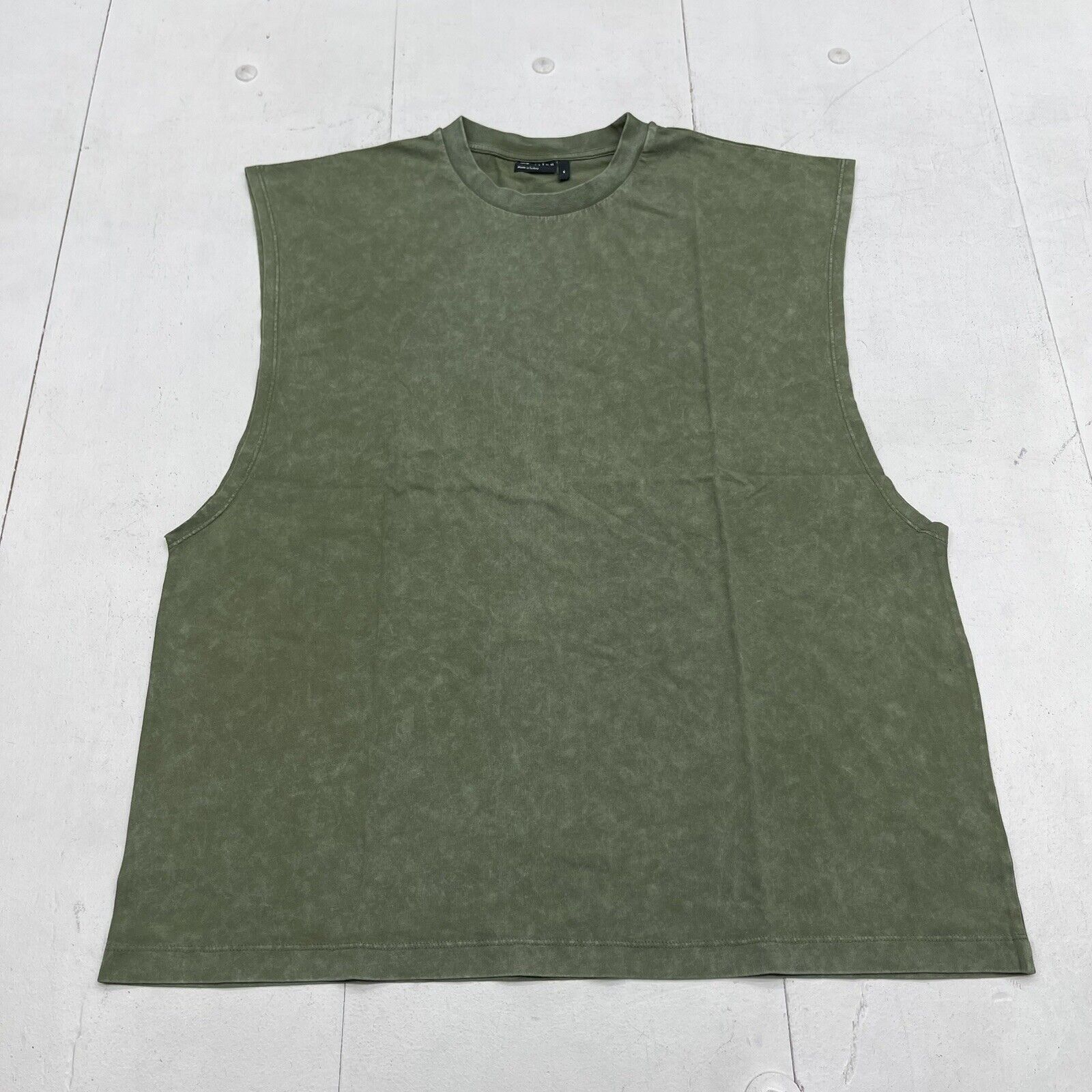 ASOS Green Oversized Tank With Spine Print Mens Size Medium New