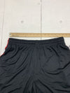 Essential Elements Mens Black Red Mesh Athletic Shorts Size Large