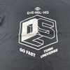 Diesel T-Diego A3 Go Fast Black White Graphic Logo Front T Shirt Mens Size Large