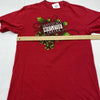 Christmas Graphic Print Red Short Sleeve T-Shirt Mens Size Medium 38/40