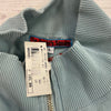 The People’s Square Blue Embroidered Sleeve Zip Up Jacket Women’s Size Large New