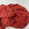 Rotate Birger Christensen Red Floral Jacquard Open Back MIDI Dress Women 8 $460
