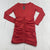 Pretty Little Thing Red Shape Slinky Ruched Mini Dress Women’s 10 New Defect