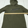 Nike Dri Fit Green Long Sleeve Hoodie Logo T-Shirt Adult Size Small